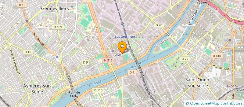 localisation de l'entreprise VISION 360 à ASNIERES-SUR-SEINE