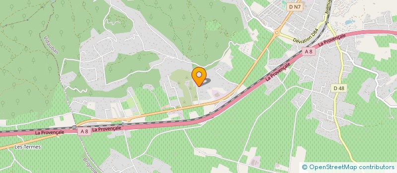 localisation de l'entreprise VISION 4.0  VIDAUBAN