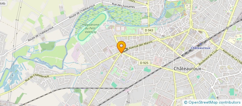 localisation de l'entreprise VISION à CHATEAUROUX