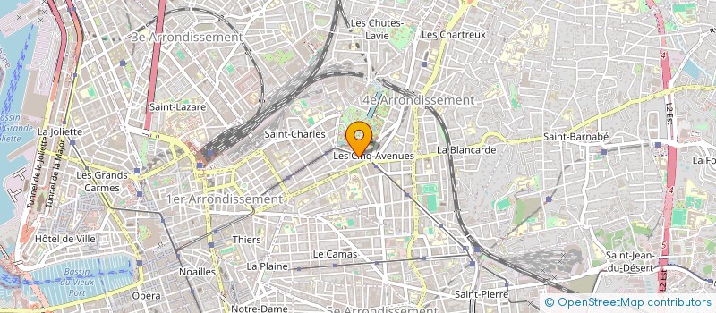 localisation de l'entreprise VISION 5 à MARSEILLE