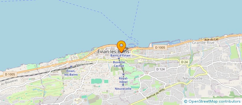 localisation de l'entreprise VISION 74-1  EVIAN-LES-BAINS