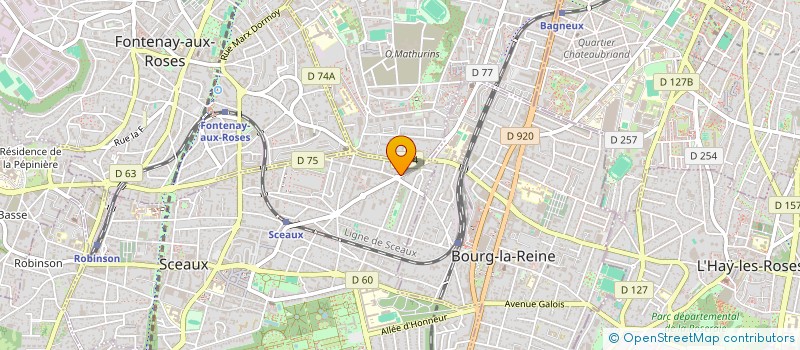 localisation de l'entreprise VISION à SCEAUX