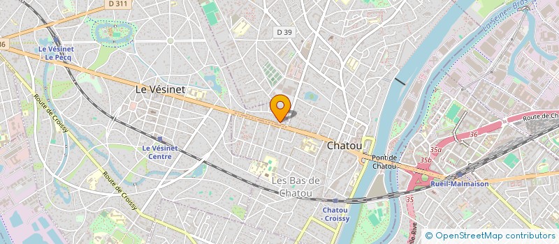 localisation de l'entreprise VISION 80  LE VESINET