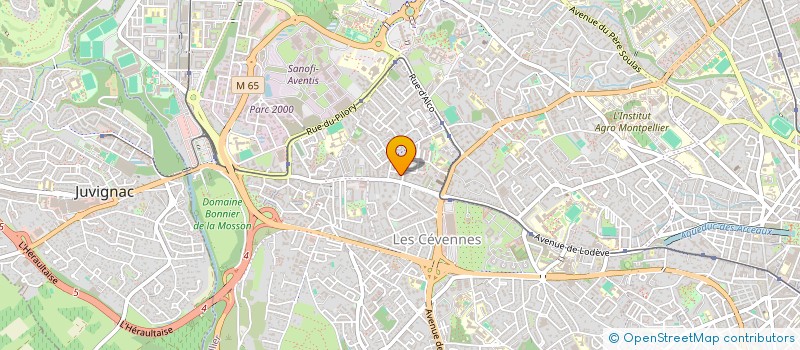 localisation de l'entreprise VISION à MONTPELLIER