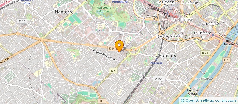 localisation de l'entreprise VISION ADVANCE FRANCE à NANTERRE