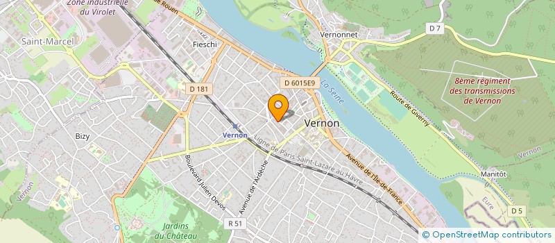 localisation de l'entreprise VISION'AIR à VERNON