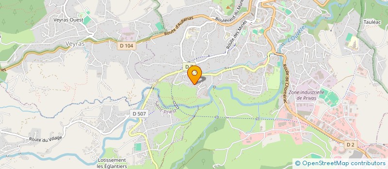 localisation de l'entreprise VISION'AIR  PRIVAS