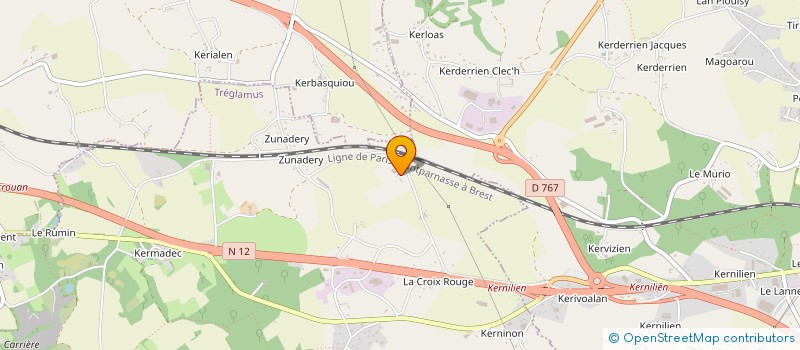 localisation de l'entreprise VISION'AIR  TREGLAMUS