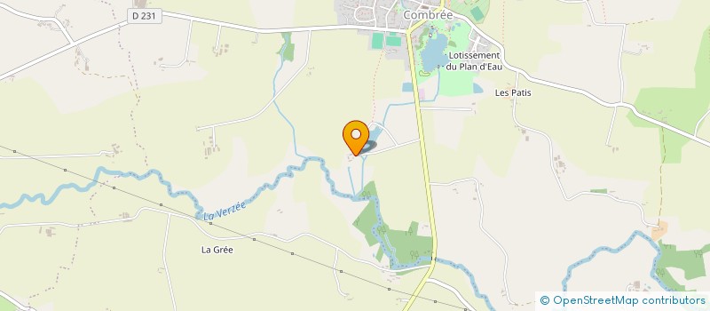 localisation de l'entreprise VISION'AL  OMBREE D'ANJOU