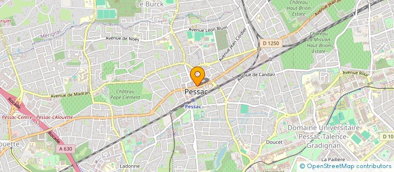localisation de l'entreprise VISION B à PESSAC