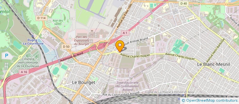 localisation de l'entreprise VISION BAT à LE BLANC-MESNIL