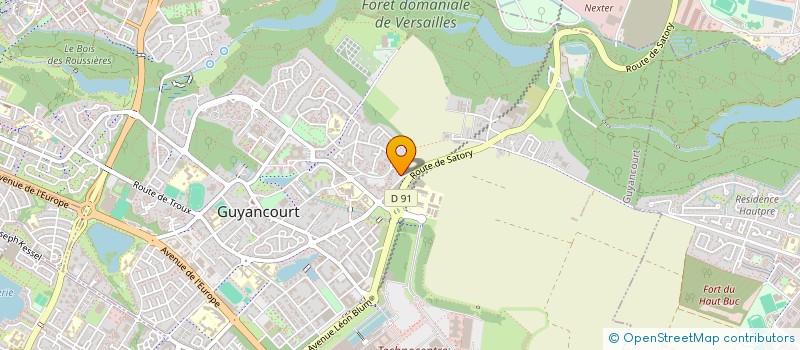 localisation de l'entreprise VISION BTP  GUYANCOURT