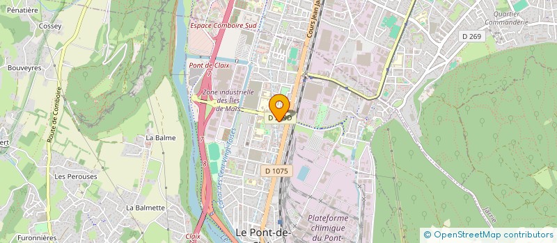 localisation de l'entreprise VISION CALORIFUGE à LE PONT-DE-CLAIX