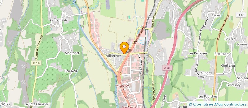 localisation de l'entreprise VISION COFFRAGE  VOGLANS