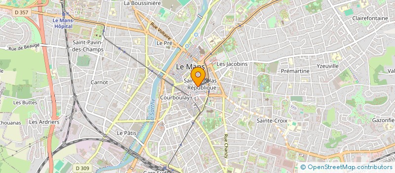 localisation de l'entreprise VISION COMMUNE LE MANS  LE MANS