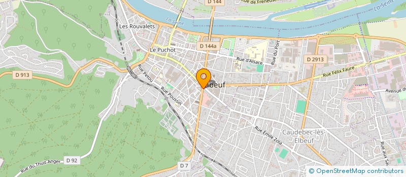 localisation de l'entreprise VISION CONCEPT  ELBEUF