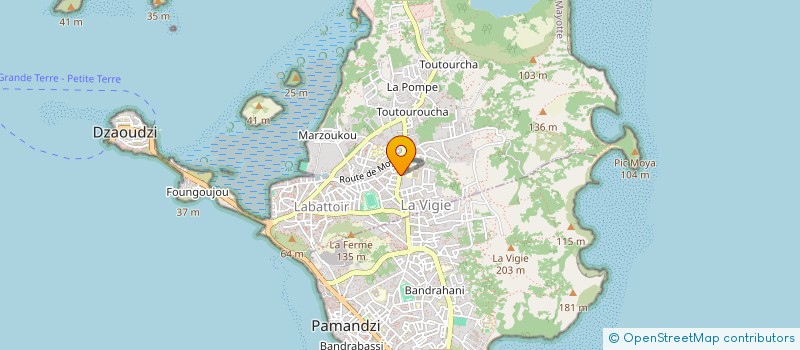 localisation de l'entreprise VISION CONTROLE TECHNIQUE DE PETITE TERRE à DZAOUDZI