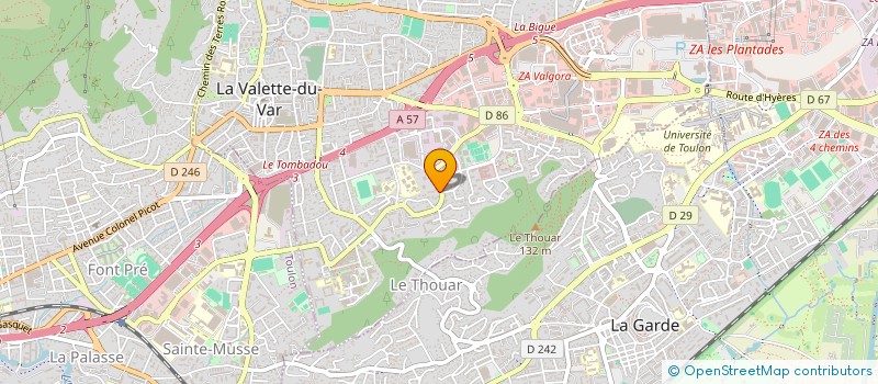 localisation de l'entreprise VISION CRAFT à LA VALETTE-DU-VAR