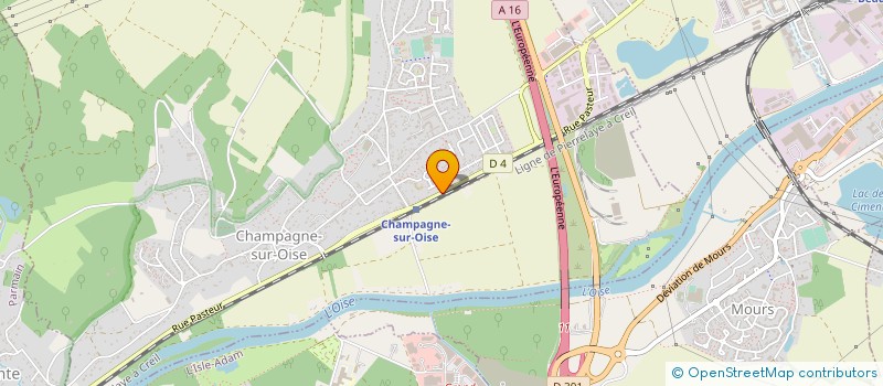 localisation de l'entreprise VISION D'EVENEMENTS  CHAMPAGNE-SUR-OISE