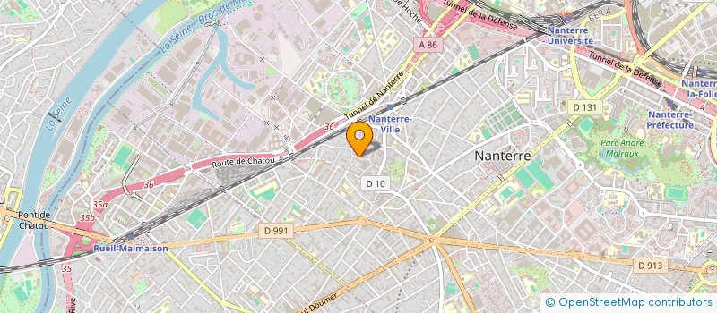 localisation de l'entreprise VISION DE L ESPOIR à NANTERRE