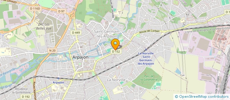 localisation de l'entreprise VISION DE L'ORGE à SAINT-GERMAIN-LES-ARPAJON