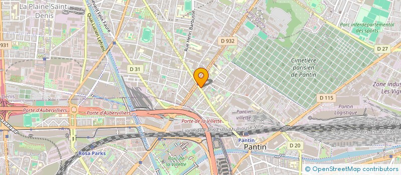 localisation de l'entreprise VISION DE PARIS à PANTIN