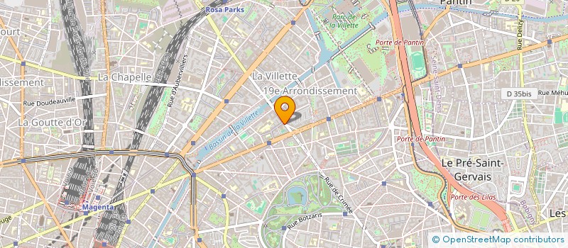 localisation de l'entreprise VISION DU CANAL  PARIS