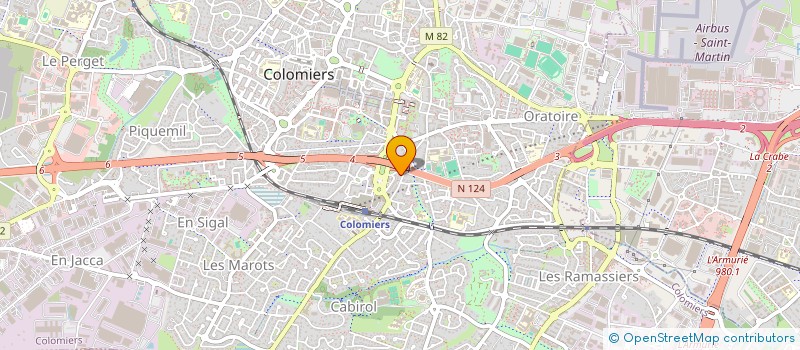 localisation de l'entreprise VISION ET RECHERCHE à COLOMIERS