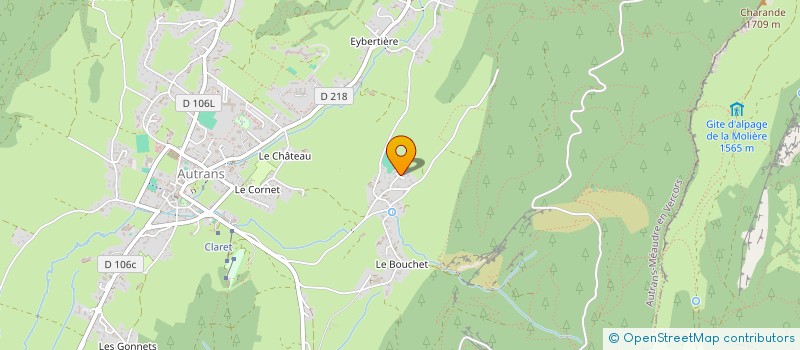 localisation de l'entreprise VISION ET STRATEGIE  AUTRANS-MEAUDRE EN VERCORS