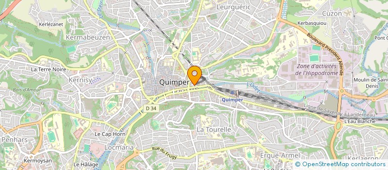 localisation de l'entreprise VISION EXPANSION à BENODET