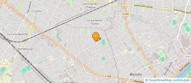 localisation de l'entreprise VISION EXTERIEURE  HOUILLES