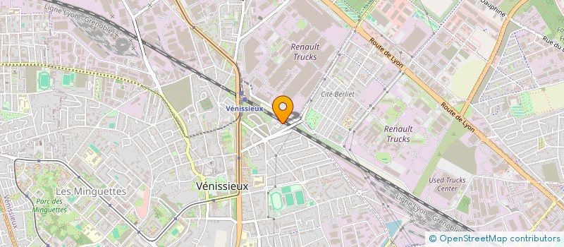 localisation de l'entreprise VISION FOOD  VENISSIEUX