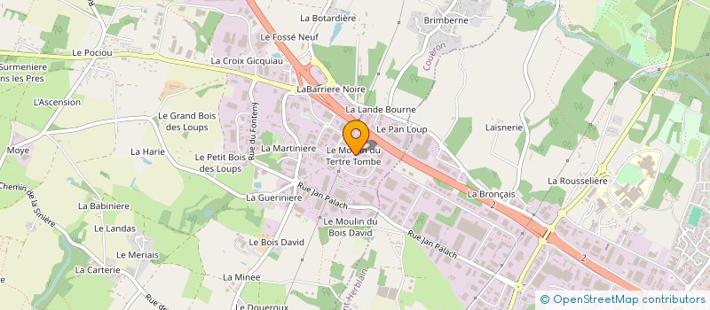 localisation de l'entreprise VISION FRANCE à COUERON