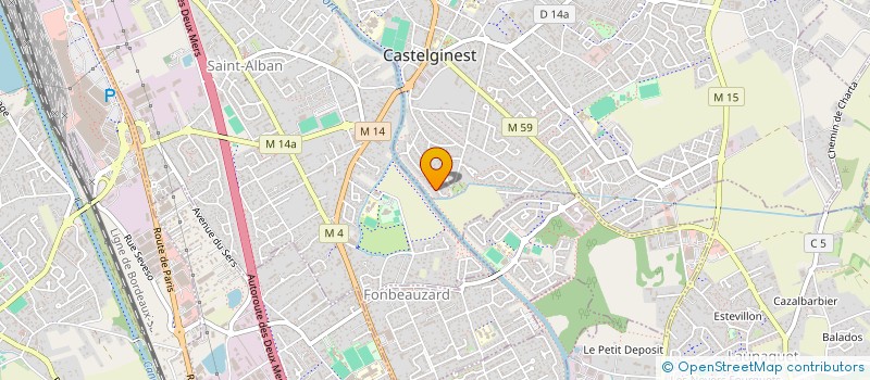 localisation de l'entreprise VISION FRANCE-BANGLA  CASTELGINEST