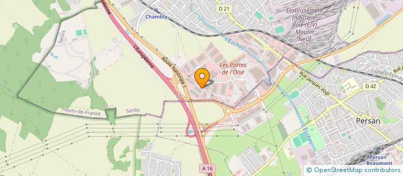 localisation de l'entreprise VISION FRANCE SAS à CHAMBLY