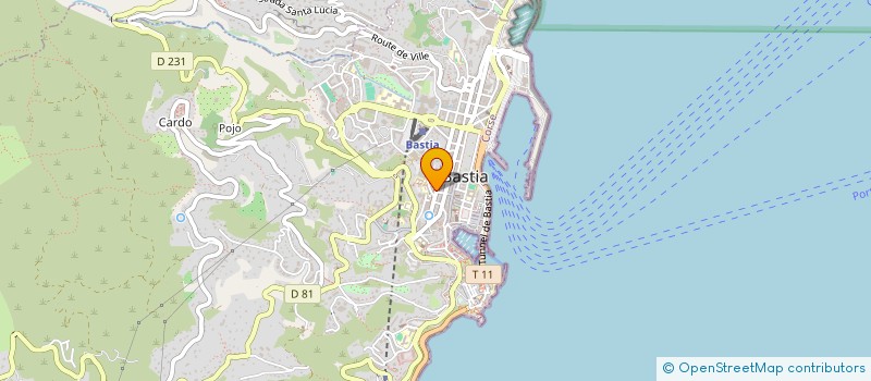 localisation de l'entreprise VISION FUTURA EYE CARE à BASTIA