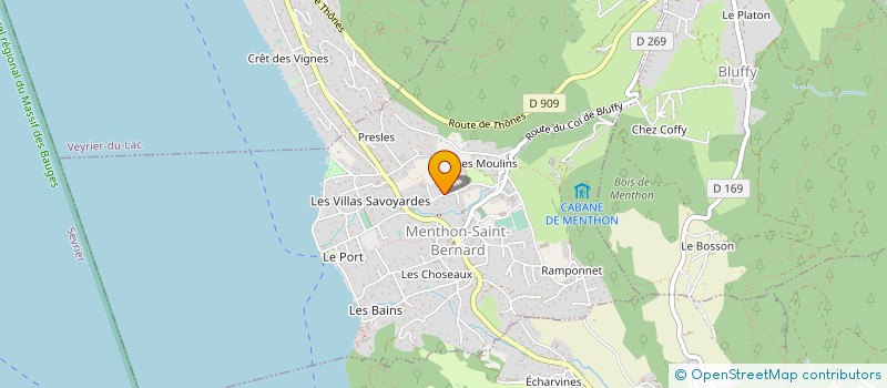 localisation de l'entreprise VISION GLOBALE à MENTHON-SAINT-BERNARD