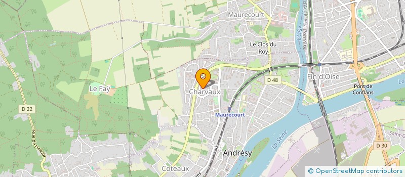 localisation de l'entreprise VISION GROUP  ANDRESY