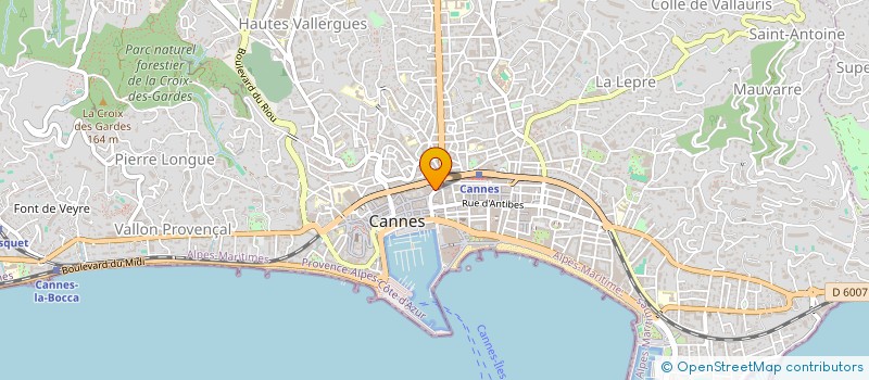 localisation de l'entreprise VISION IMMO à CANNES