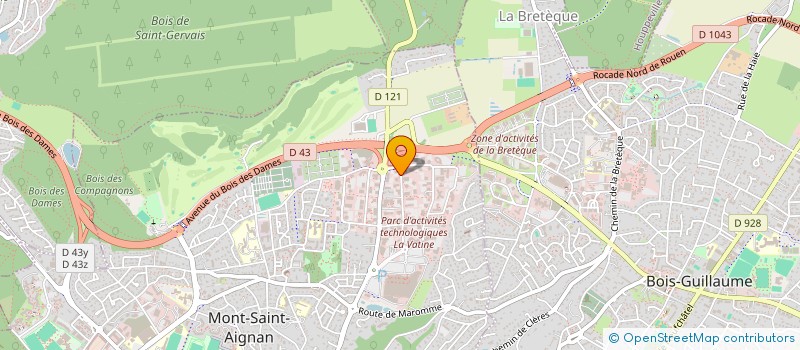 localisation de l'entreprise VISION IMMO  MONT-SAINT-AIGNAN