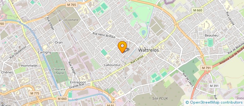 localisation de l'entreprise VISION.IMMO.TRAVAUX  WATTRELOS