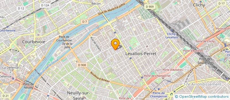 localisation de l'entreprise VISION IT à LEVALLOIS-PERRET