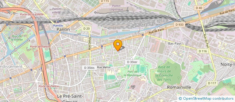 localisation de l'entreprise VISION ITINERANTE  PANTIN