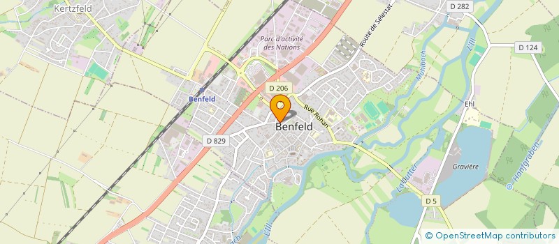 localisation de l'entreprise VISION-K  BENFELD