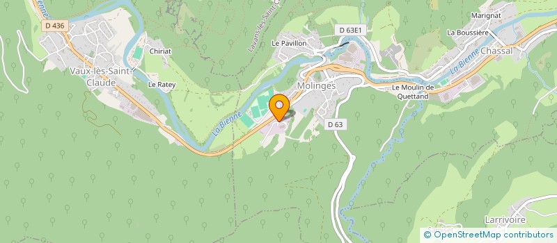 localisation de l'entreprise VISION KAICHOUH DIFFUSION  CHASSAL-MOLINGES