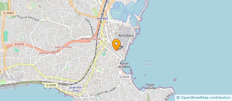 localisation de l'entreprise VISION MEDITERRANEE IMMOBILIER  ANTIBES