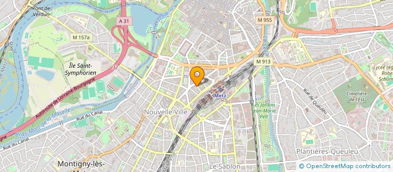 localisation de l'entreprise VISION METZ  METZ