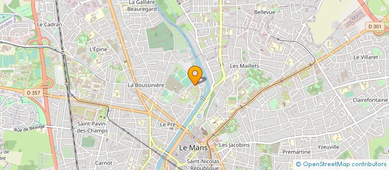 localisation de l'entreprise VISION MONDIALE D'EVANGELISATION POUR CHRIST  LE MANS