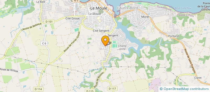 localisation de l'entreprise VISION O'TENTIK à LE MOULE