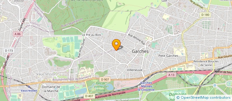 localisation de l'entreprise VISION OCEAN à GARCHES